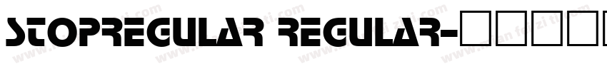 StopRegular Regular字体转换